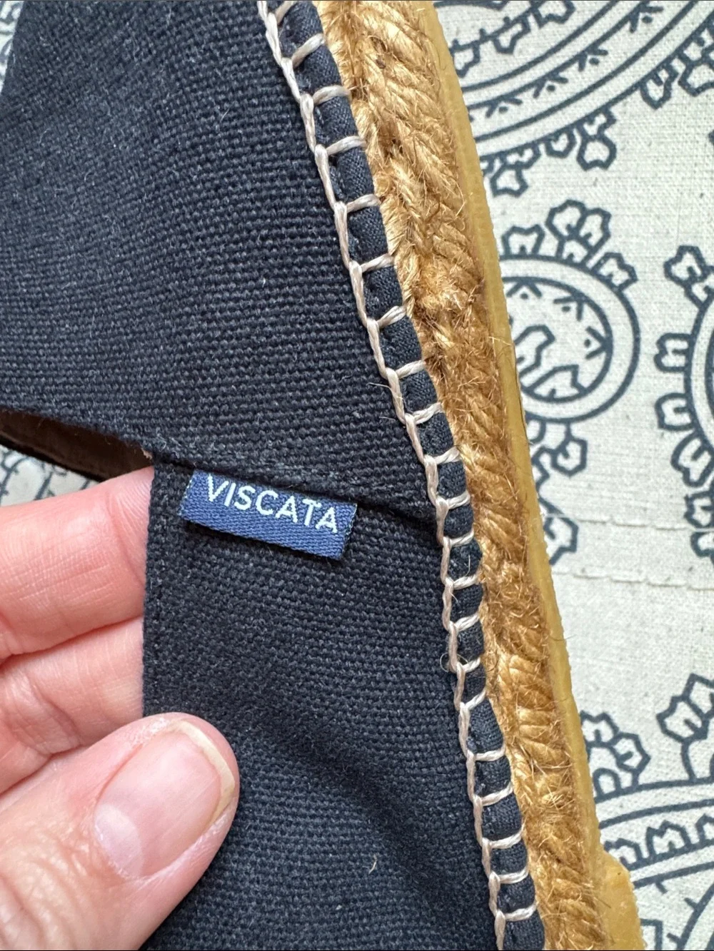 VISCATA Black Women's Canvas Espadrilles 42 EUC